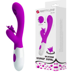 Vibrador Ponto G com Lingua estimuladora com 12 modos Vibração - BI-014943