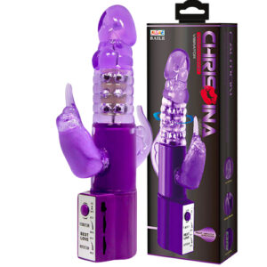 Vibrador Rotativo com Estimulador Clitoriano - BW-004104SY